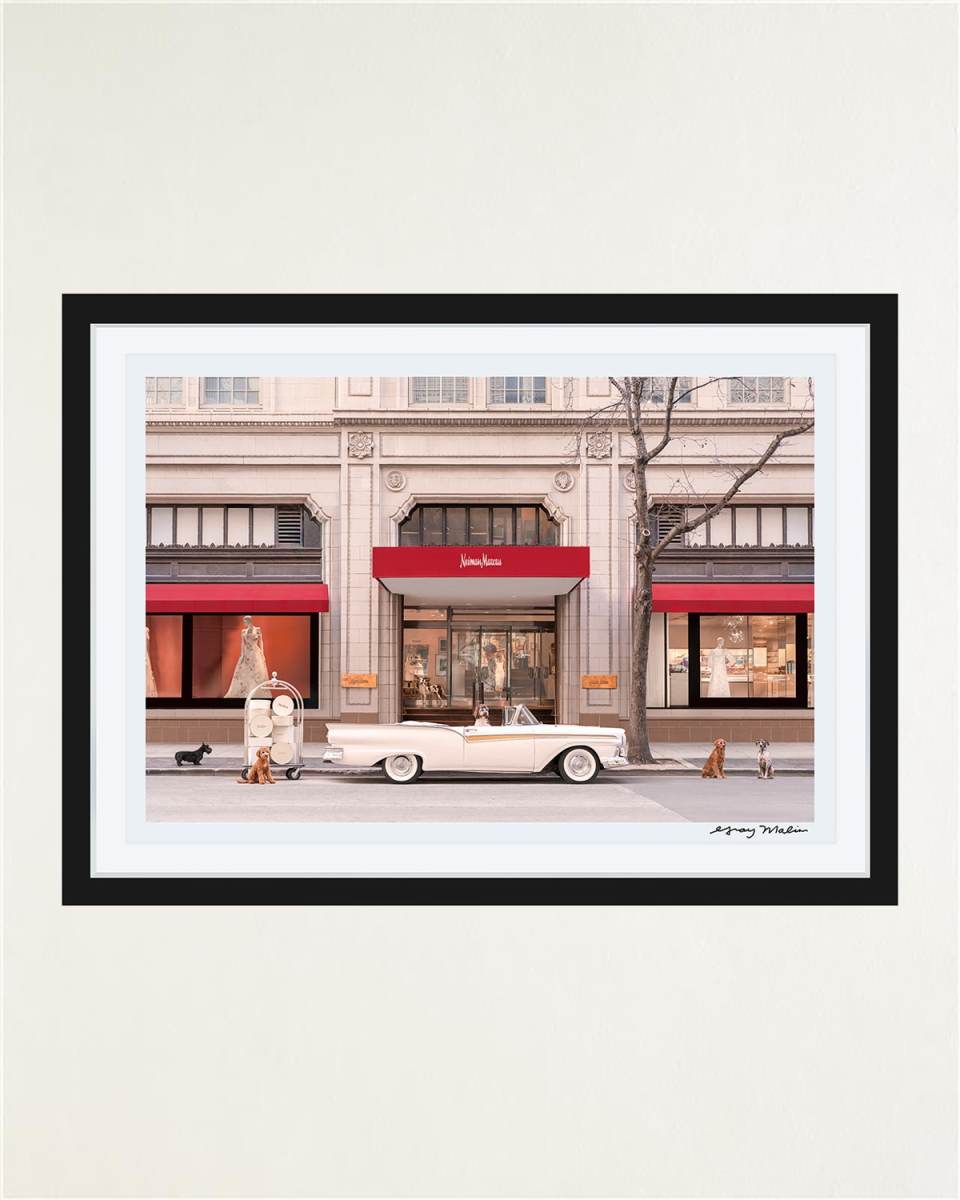 "The Arrival, Neiman Marcus, Downtown Dallas" Framed Fine Art Photography Print